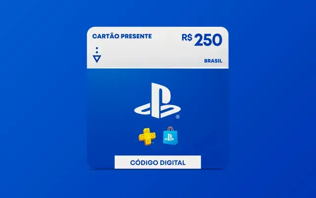 R$250 Gift Card PlayStation Store - Cartão Presente [Exclusivo Brasil]