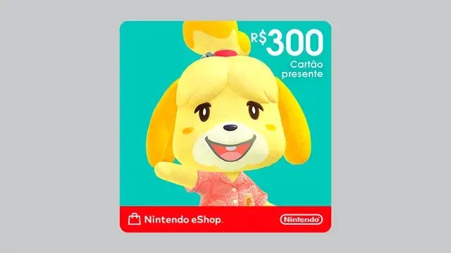 R$300 Nintendo eShop - Cartão Presente