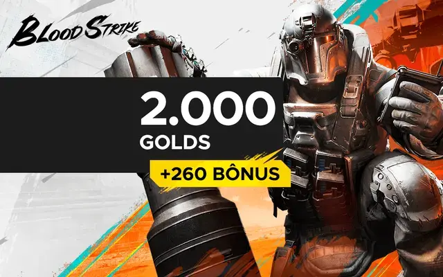 Blood Strike Mobile - 2.000 Golds + 260 de Bônus