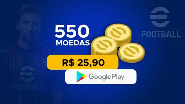 eFootball - 550 moedas com Google Play