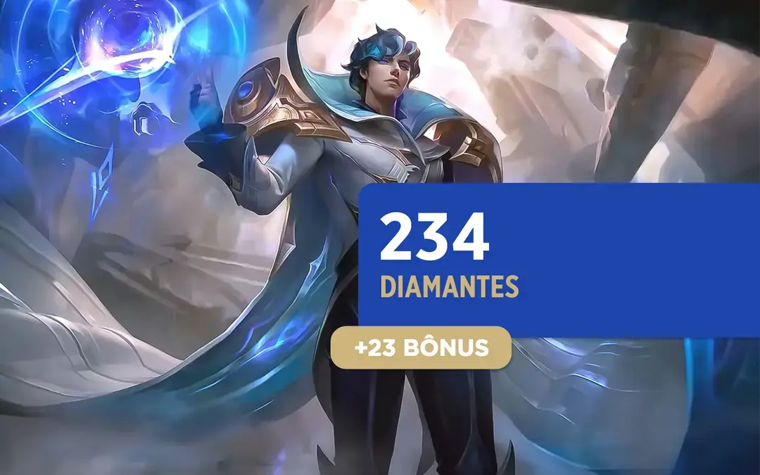 Mobile Legends - 234 Diamantes + 23 Bônus [Exclusivo Brasil]