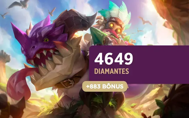 Mobile Legends - 4.649 Diamantes + 883 Bônus [Exclusivo Brasil]