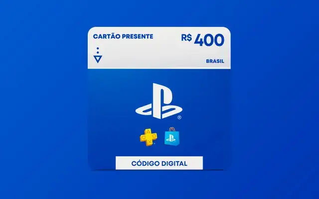R$400 Gift Card PlayStation Store - Cartão Presente [Exclusivo Brasil]