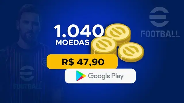 eFootball - 1.040 moedas com Google Play