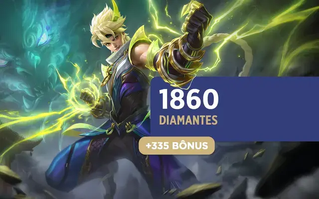 Mobile Legends - 1.860 Diamantes + 335 Bônus [Exclusivo Brasil]