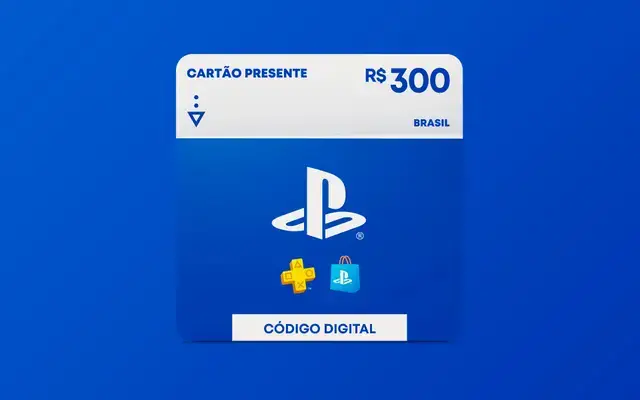 R$300 Gift Card PlayStation Store - Cartão Presente [Exclusivo Brasil]