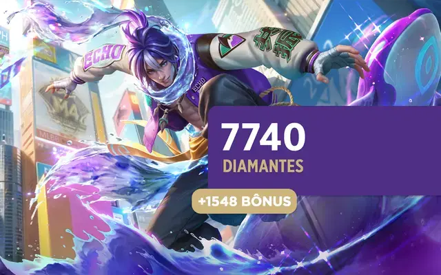 Mobile Legends - 7.740 Diamantes + 1.548 Bônus [Exclusivo Brasil]